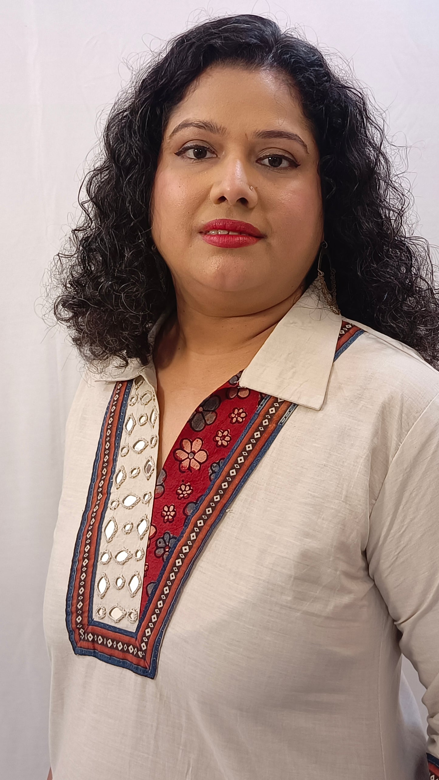 Kaveri – Cotton Fusion Dress - Pearl White