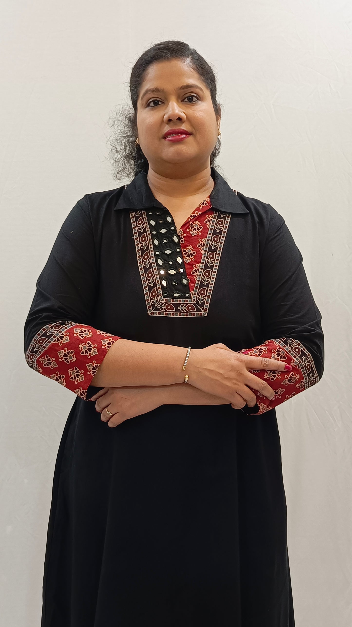 Kaveri – Cotton Fusion Dress - Black