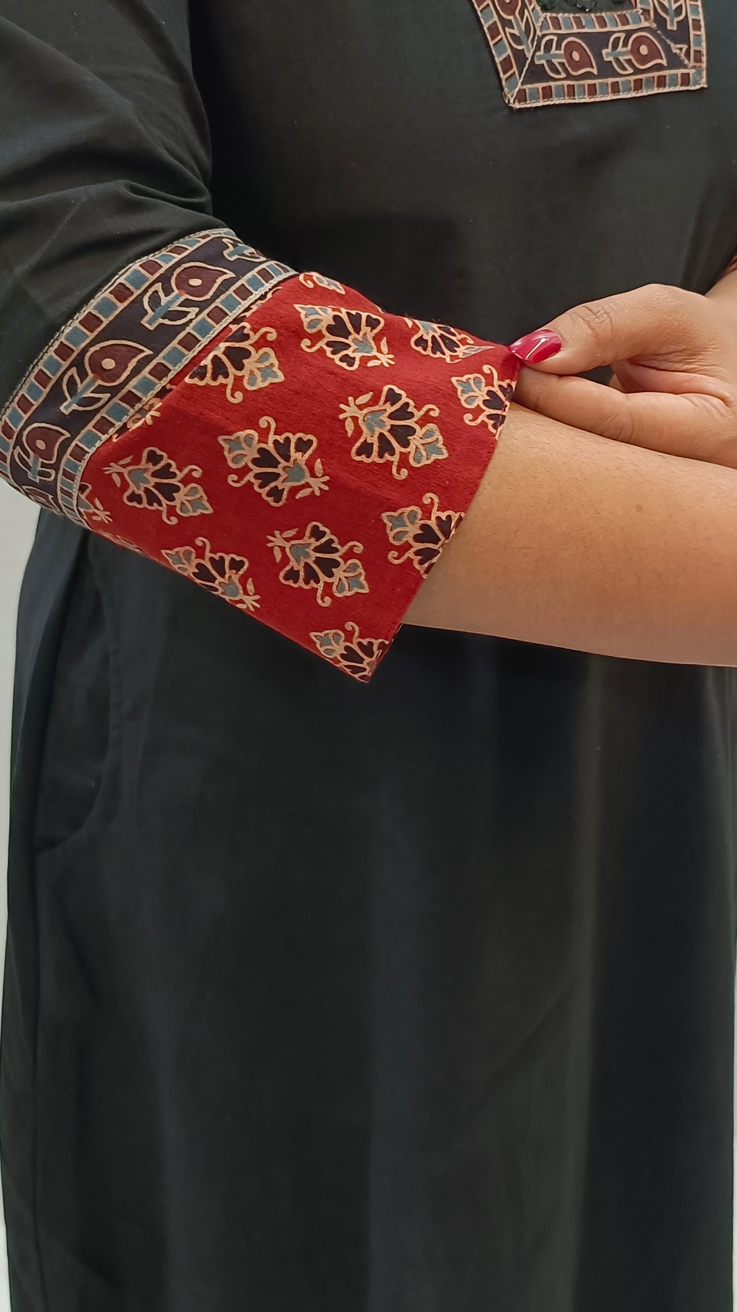 Kaveri – Cotton Fusion Dress - Black