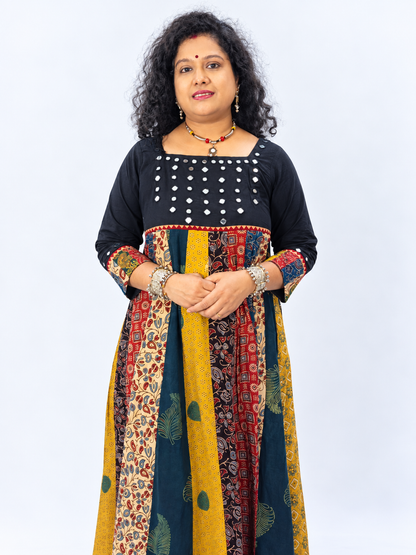 Rangeeli – Mirror Work Cotton Fusion Dress