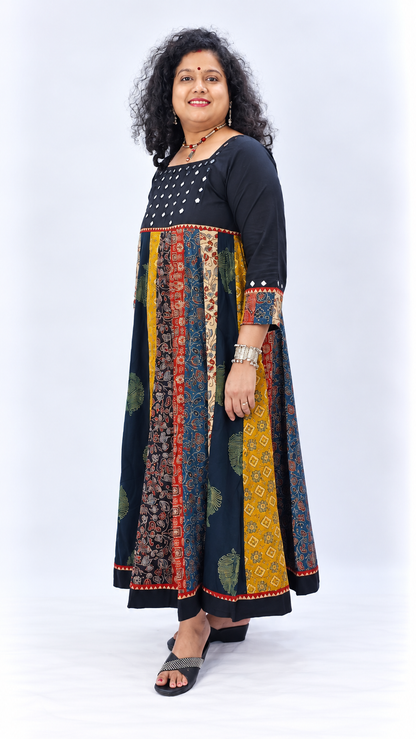 Rangeeli – Mirror Work Cotton Fusion Dress