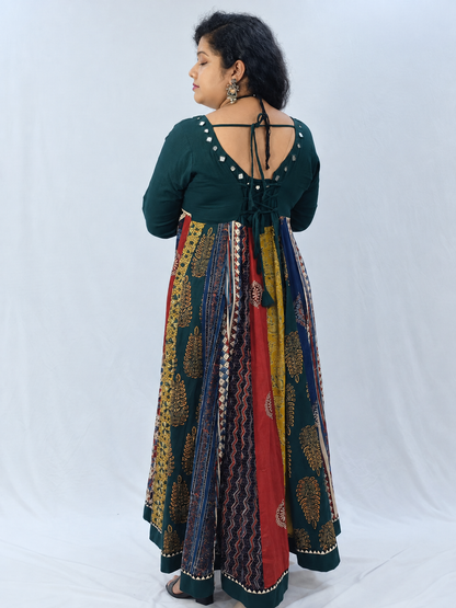 Rangeeli – Mirror Work Cotton Fusion Dress