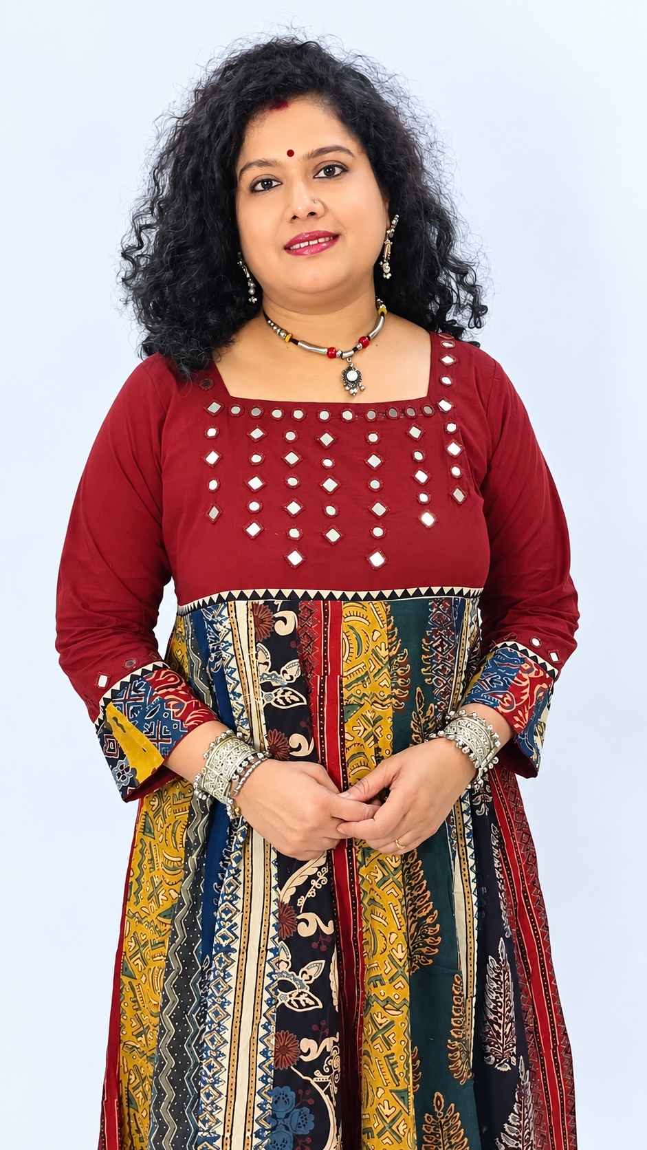 Rangeeli – Mirror Work Cotton Fusion Dress