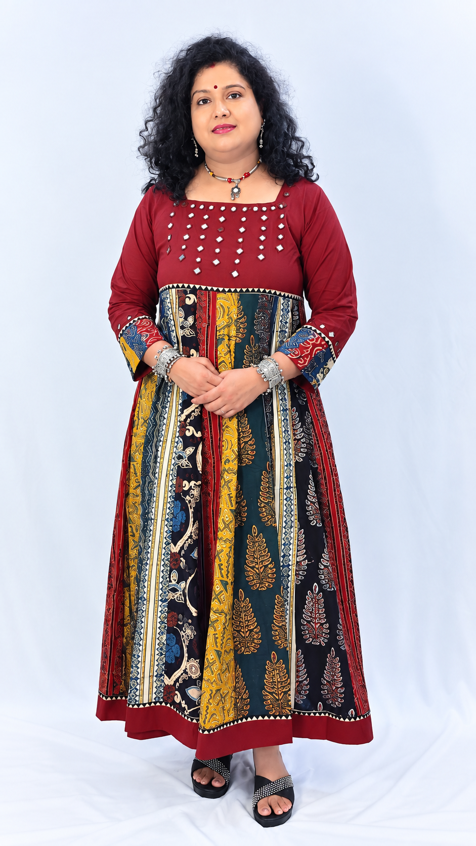 Rangeeli – Mirror Work Cotton Fusion Dress