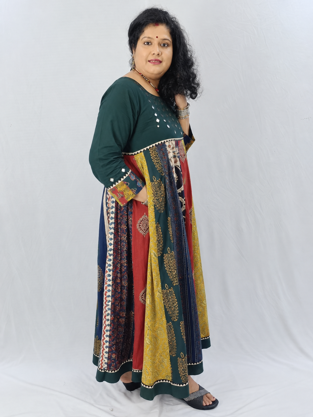 Rangeeli – Mirror Work Cotton Fusion Dress