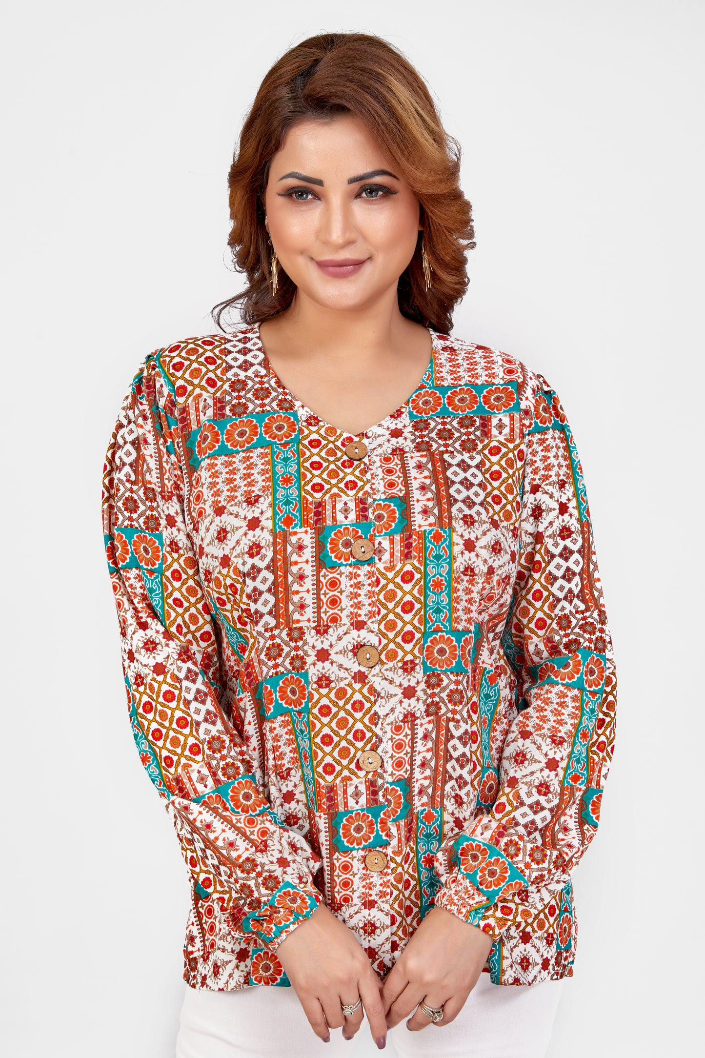 Vitasta – White Pink – Rayon